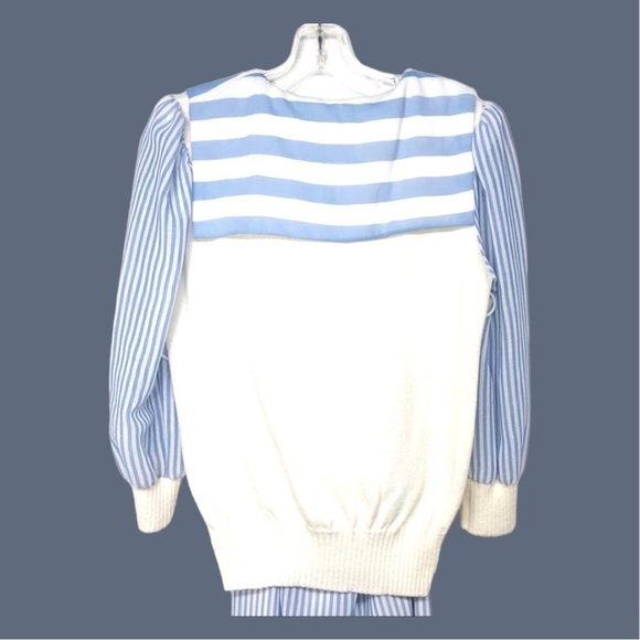 𝅺VINTAGE preppy Anthony Sicari SET Skirt + Sweater Size XS/S 70s 60s 80s sailor - Picture 7 of 16